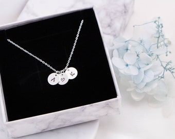 100% Sterling Silver Initial necklace, Silver letter necklace , Personalised necklace, Custom initial necklace , gift for mum