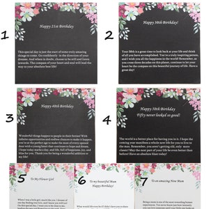Carte-cadeau supplémentaire + boîte-cadeau pour des occasions spéciales/21e anniversaire/30e anniversaire/40e anniversaire/cadeau de nouvelle maman/fille de fleur/demoiselle d'honneur