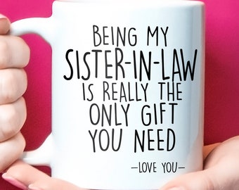 Sister-in-law gifts, Sister of the groom, wedding party gifts, Sister-in-law mug, sister in law coffee mug, sister-in-law christmas gift