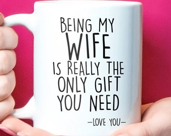 Wife Gifts, Funny Gift For Wife, Wife Mug, Wife Coffee Mug, Wife Birthday Gift, Best Wife Gift, Anniversary Gift Idea, Wife Christmas Gift