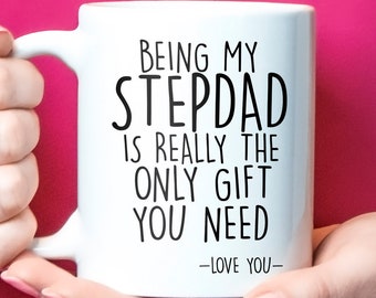 Funny stepdad gift, stepdad gifts, stepdad mug, bonus dad, second dad gift, father's day gift, stepdad birthday gift, stepdad christmas gift