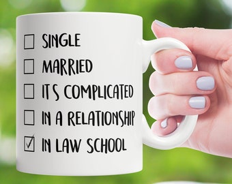 Law School Gift, Law Student Gift, Law Student Mug, Law Student Coffee Cup