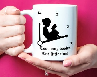 Bookworm Mug, Book Mug, Reading Mug, Mug About Reading, Book Lover Gift, Librarian Gift, Gift For Readers, Book Club Gift