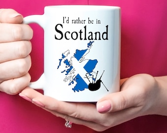 Ik zou liever in Schotland zijn als koffiemok cadeau