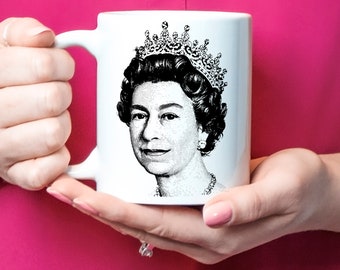 Queen Elizabeth Ii, Queen Elizabeth Coffee Mug, Queen Elizabeth Monarch