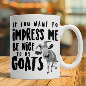 Cadeau de chèvre, tasse de chèvre, tasse de café de chèvre
