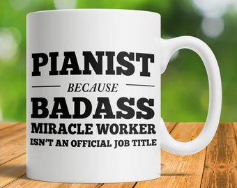 Pianist Coffee Mug Gift, Funny Pianist Gift, Piano Mug, Mug For Pianist, Piano Player Gift, A Pianist Mug, Piano Teacher, Pianist Coffee Mug