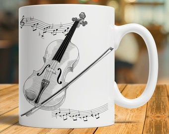 Violinist Gift, Violinist Mug, Violin Teacher Gift, Violin Coffee Cup