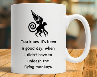 Wizard Of Oz Gifts, Flying Monkey Gift, Flying Monkey Mug, Flying Monkey Coffee Cup