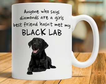 Black Labrador Gift, Black Labrador Mug, Black Labrador Coffee Cup