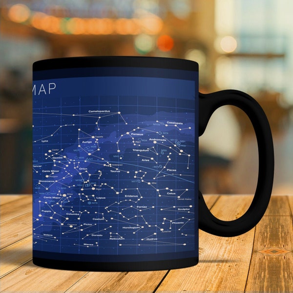 Astronomy Gift, Astronomy Mug, Astronomy Coffee Cup, Equatorial Star Map Gift, Equatorial Star Map Mug, Equatorial Star Map Coffee Cup