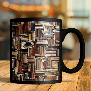 Bibliothek Geschenk, Bibliothek Becher, Bibliothek Kaffeetasse, Bibliothekar Geschenk, Bibliothekar Becher, Bibliothekar Kaffeetasse