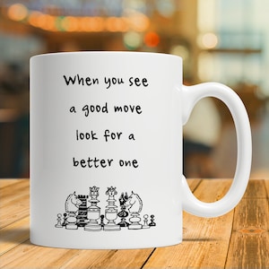 Chess Gift, Chess Mug, Chess Coffee Cup