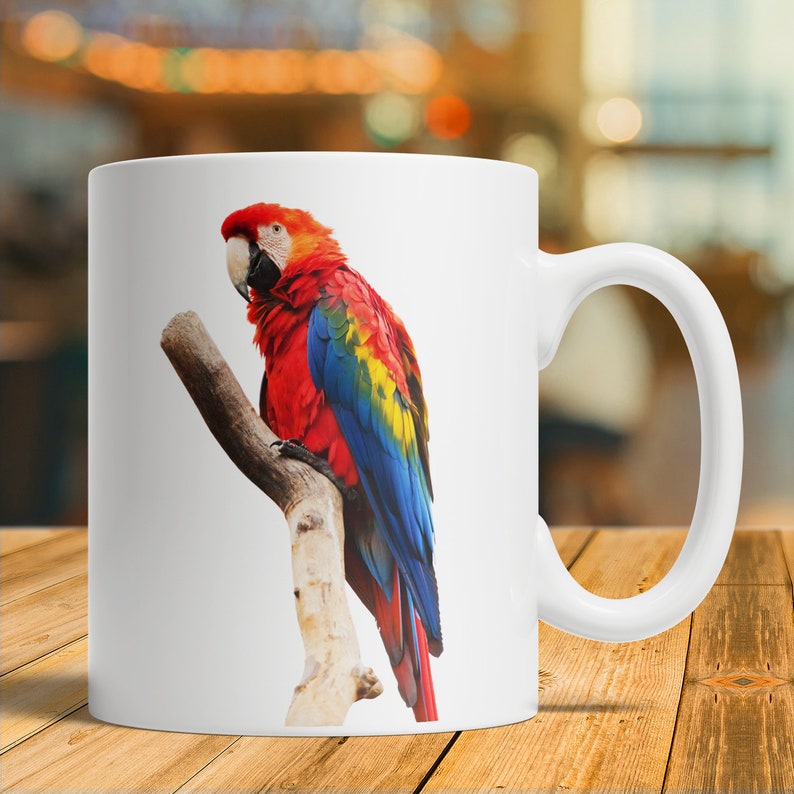 Parrot Gift Parrot Mug Parrot Coffee Cup Etsy