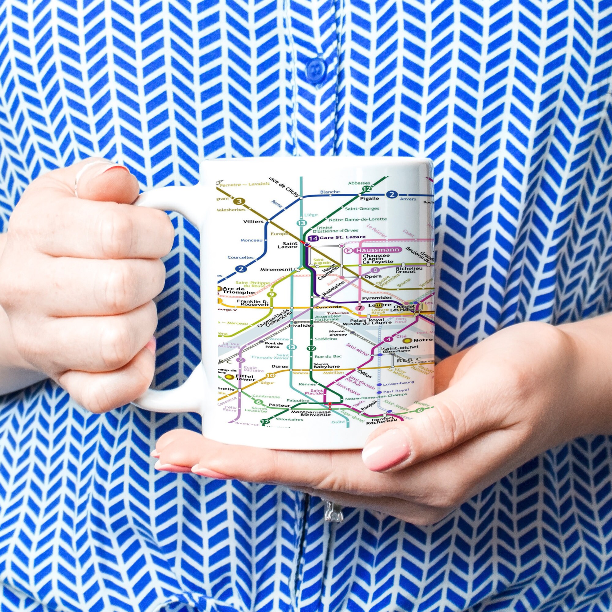 Paris Metro Map Coffee Mug Paris Mug France Mug Paris 