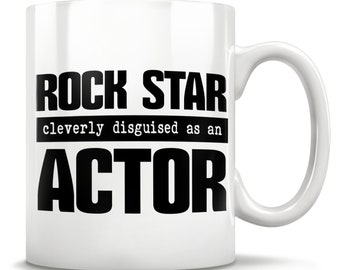 Taza de actor, regalos de actor, taza de actor, regalo de actor divertido, presente para actor, actor de regalo de cumpleaños, idea de regalo de actor, taza de mejor actor, taza de drama