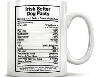 Irish Setter Dog Facts, Irish Setter Gift, Irish Setter Mug, Irish Setter Owner, Irish Setter Idea, Irish Setter Cup, Irish Setter Present