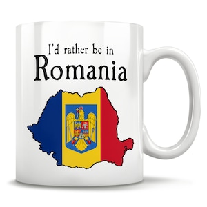 Cadeau de la Roumanie, tasse roumaine, carte de la Roumanie, drapeau de la Roumanie, roumain parfait, fierté de la Roumanie, natif de la Roumanie, grand-mère roumaine, cadeau de collègue