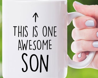 Lustiges Geschenk für Sohn, Sohn Geschenke, Sohn-Kaffee-Tasse, Sohn-Geschenk-Idee, Sohn-Geburtstagsgeschenk, lieber Sohn-Becher, bester Sohn-Becher, Sohn-Weihnachtsgeschenk