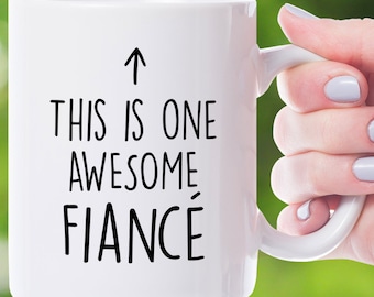 Taza de prometida, regalos de prometida, ideas de regalo de prometida, regalo para él, regalo de compromiso, mejor regalo de prometida, regalo de Navidad de prometida, regalo de cumpleaños de prometida