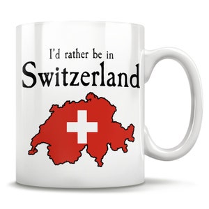 Cadeau de la Suisse, tasse suisse, fierté de la Suisse, drapeau de la Suisse, Suisse parfait, Suisse de Zürich, carte de la Suisse, cadeau de départ