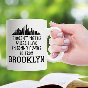 Brooklyn Gift, New York Gift, Brooklyn Mug, Brooklyn Coffee Cup, Brooklyn New York Souvenir