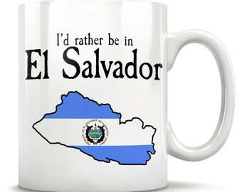 El Salvador Gift, El Salvador Mug, El Salvador Map, Salvadoran Cup, El Salvador Pride, El Salvador Flag, Perfect Salvadoran