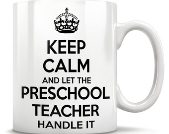 Cadeaux d'enseignant préscolaire, tasse d'enseignant préscolaire, tasse d'enseignant préscolaire, enseignant préscolaire lui elle, meilleur cadeau d'enseignant, meilleur enseignant préscolaire, cadeau de garderie