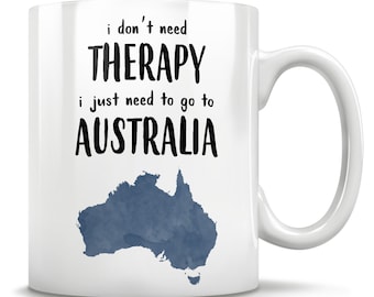 Regalo de Australia, taza de Australia, taza de café de Australia