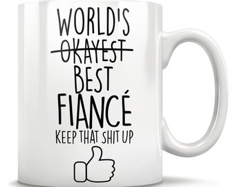 Taza de prometida, regalos de prometida, ideas de regalo de prometida, regalo para él, regalo de compromiso, mejor regalo de prometida, regalo de Navidad de prometida, regalo de cumpleaños de prometida