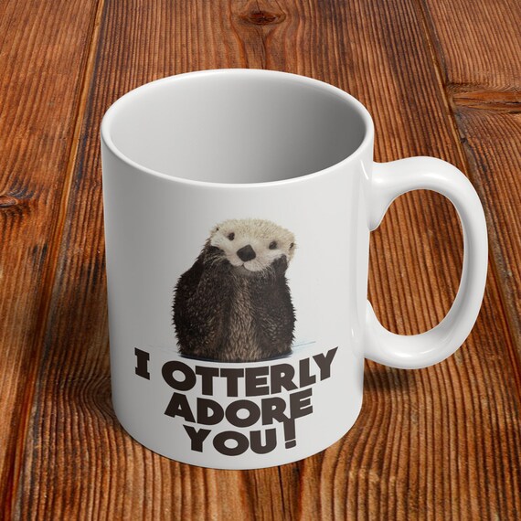 Sea Otter Gift Sea Otter Mug Sea Otter Coffee Cup Etsy
