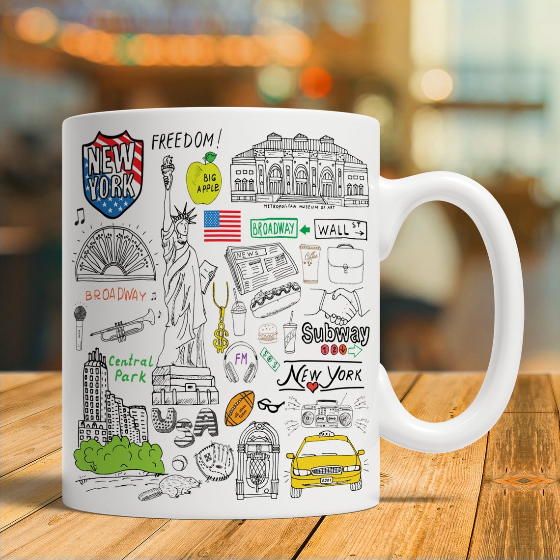 New York Gift New York Mug New York Coffee Cup New York Etsy
