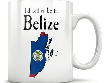 Belize Gift, Belize Mug, Map Of Belize, Belizean Cup, Belize Flag, Belize Gift Ideas, Belize Birthday, Gift For Belizean