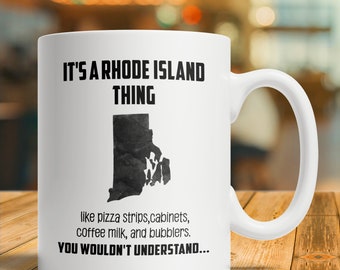 Rhode Island Gift, Rhode Island Mug, Rhode Island Coffee Cup