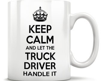 LKW-Fahrer-Geschenk, LKW-Fahrer-Vater, Geschenk des LKW-Fahrers, zukünftiger LKW-Fahrer, neuer LKW-Fahrer, LKW-Fahrer-Tassen, LKW-Fahrer-Tasse