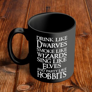 Lotr Mug, Hobbits Mug, Lord Of The Rings Mug, Dwarves Mug, Wizards Mug, Elves Mug image 5
