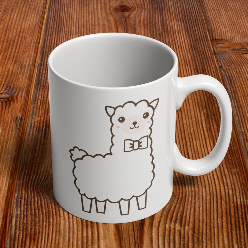 Llama Gift Llama Mug Llama Coffee Cup | Etsy