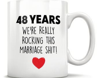 48th Anniversary, 48th Anniversary Gift, 48 Anniversary, 48th Wedding Anniversary, 48 Year Anniversary, Funny Gift, Gift For Him Or Her