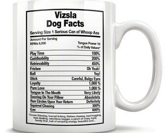 Vizsla Dog Facts, Vizsla Mug, Vizsla Gift, Vizsla Mom, Vizsla Coffee Mug, Vizsla Lover, Vizsla Gift Idea, Vizsla Dad, Vizsla Owner
