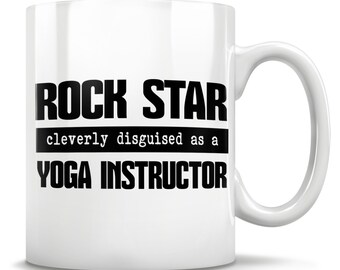 Regalo per istruttore di yoga, regalo per insegnante di yoga, tazza per istruttore di yoga, tazza per insegnante di yoga, tazza di caffè per istruttore di yoga