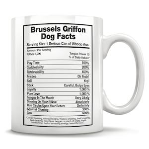 Brussels Griffon Dog Facts, Brussels Griffon Mom, Dog Owner Gift Idea, Brussels Griffon Mug, Brussels Griffon Dad, Brussels Griffon Cup