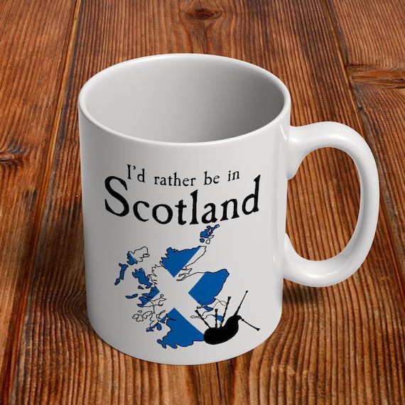 Fine Porcelain Scotland Mug I'd Rather be in Scotland  Mug Brand New in Box