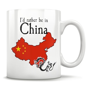 Cadeau de Chine, tasse de Chine, Shanghai Chine, carte de Chine, vacances en Chine, cadeau d’amis chinois, Souvenir de Chine, cadeau de départ