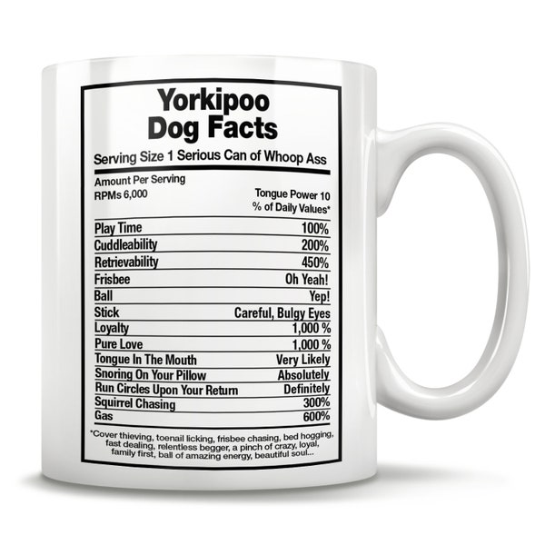 Yorkipoo Dog Facts, Yorkiepoo Mug, Yorkiepoo Gift, Yorkiepoo Mom, I Love Yorkiepoo, Yorkiepoo Dad, Yorkshire Terrier