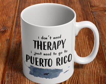 Puerto Rico Gifts, Puerto Rican Mug, Puerto Rico Coffee Cup