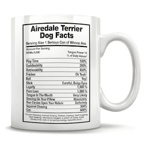 Airedale Terrier Dog Facts, Airedale Terrier Mug, Airedale Terrier Dad, Airedale Terrier Mom, Airedale Dog Mug, Airedale Cup, Terrier Lover