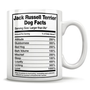 Informazioni sul cane Jack Russell Terrier, tazza Jack Russell, regali Jack Russell, amante Jack Russell, papà Jack Russell, mamma Jack Russell