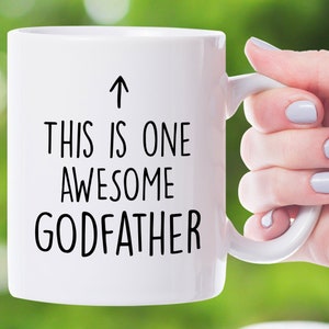 Godfather Gifts, Baptism Gift For Women, Godfather Mug, Best Godfather Gift, Baptism Mug, Baptism Gift For Adults, Christmas Godfather Gift