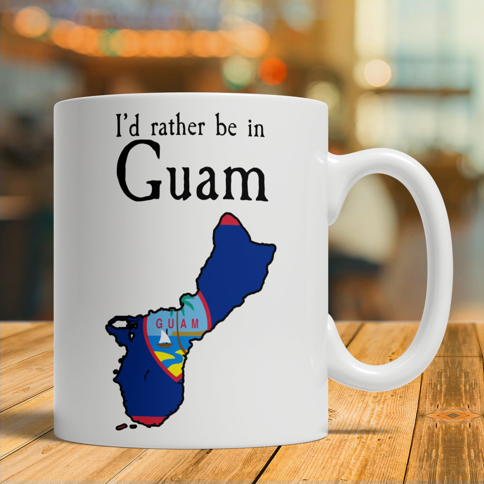 Guam Gift Guam Art Guam Map Guam Mug Guam Coffee Cup Etsy