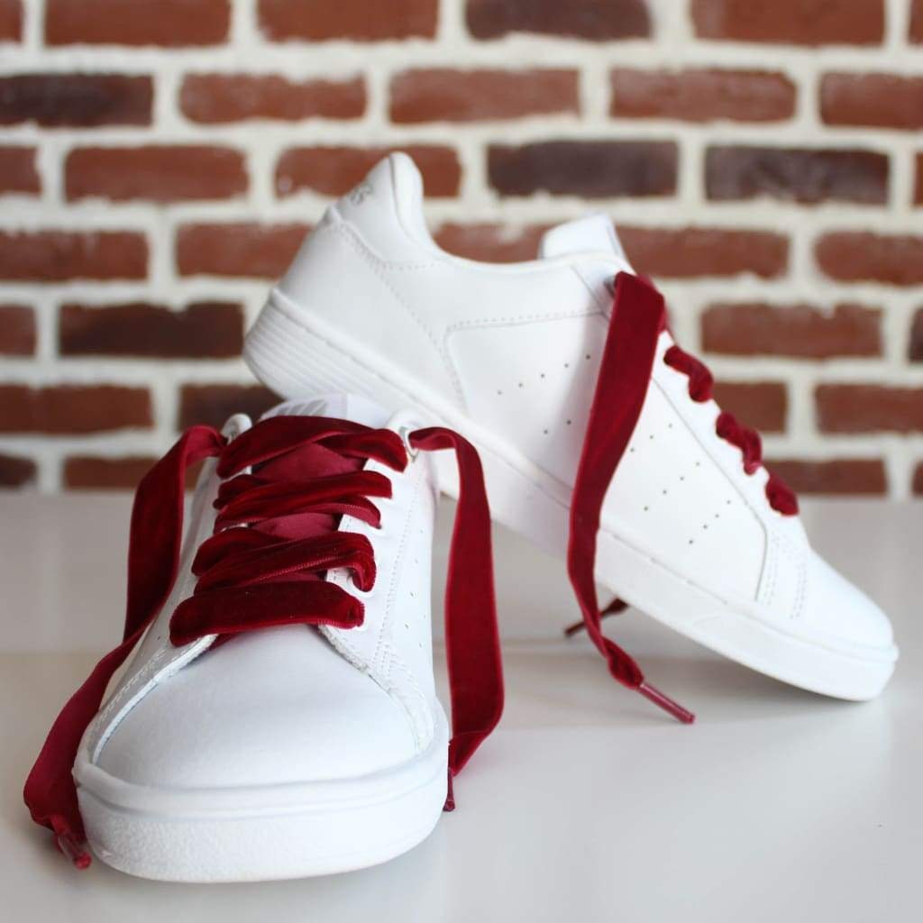 Red Velvet Shoelaces Vintage Velvet Shoelaces Original Etsy